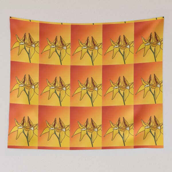 Item preview, Cowslip Orchids with Gradient Background designed and sold by Emily-Rose Lochore.