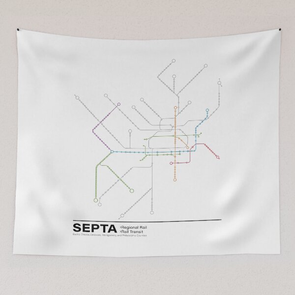 Item preview, SEPTA Transit Map designed and sold by philly-jawn.