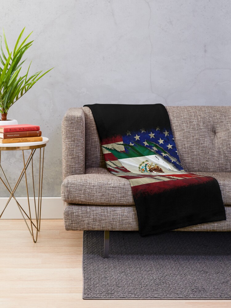 Proud Mexican American - American Flag with the Mexican Flag