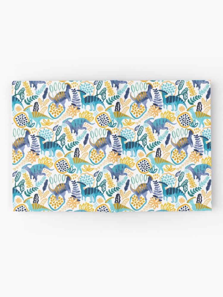 Thumbnail 2 of 3, Journal, Gouache Parasaurolophuses designed and sold by TigaTiga.