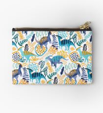 Gouache Parasaurolophuses Zipper Pouch