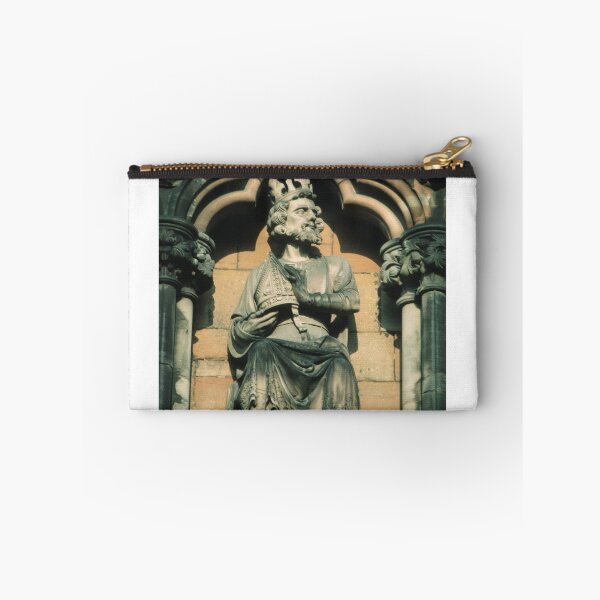 Item preview, Offa  Statue by Gilbert Scott Carved stonework Lichfield England 19840926 0080 designed and sold by Fred Mitchell.