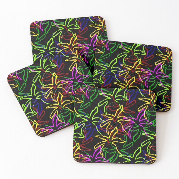 Item preview, Neon Palm Leaves. Aloha Summer Design. Tropical Vibe. Grunge. designed and sold by Zimniy.