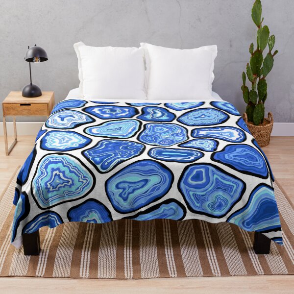 Item preview, Blue agate slices designed and sold by Katerina Mitkova Kirilova.