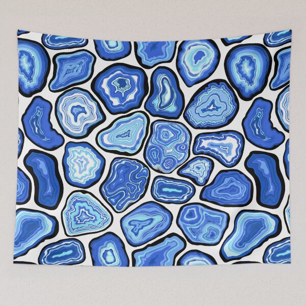 Item preview, Blue agate slices designed and sold by Katerina Mitkova Kirilova.