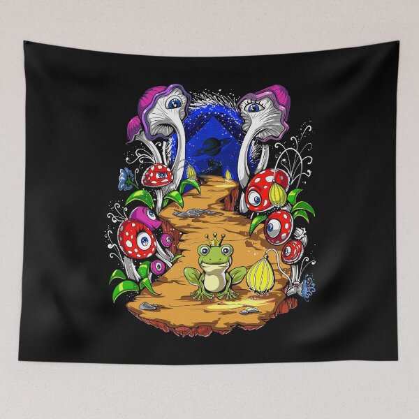 Item preview, Psychedelic Mushrooms Forest designed and sold by underheaven.