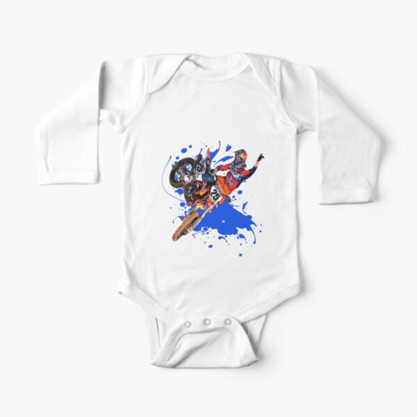 Cute Rascals® Long Sleeve Bodysuit Baby Motocross Motorcycle