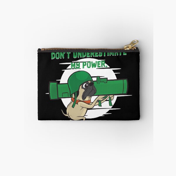 Item preview, Funny pug dogs design. | Do not understestimate my power. designed and sold by emphatic.