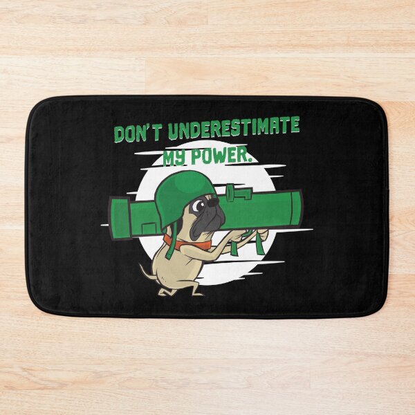 Item preview, Funny pug dogs design. | Do not understestimate my power. designed and sold by emphatic.