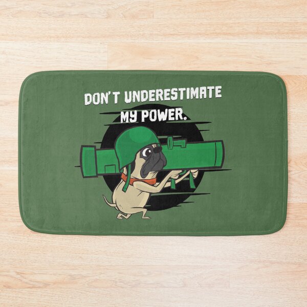 Item preview, Funny pug dogs design. | Do not understestimate my power. designed and sold by emphatic.