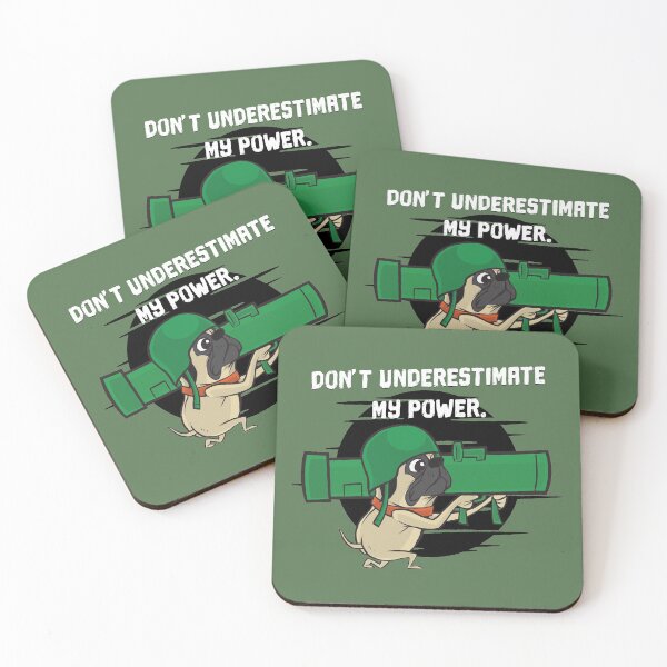 Item preview, Funny pug dogs design. | Do not understestimate my power. designed and sold by emphatic.