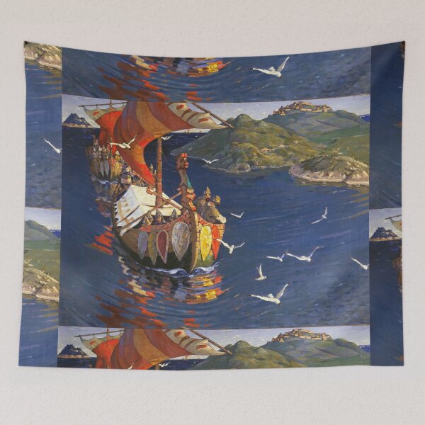 Item preview, Nicholas Roerich, Viking Guests from Overseas  designed and sold by Vintage Designs +.