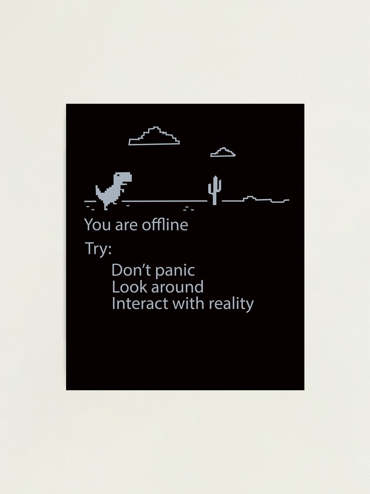 Classic gamer dino google Photographic Print by ANAIDEIADESIGNS