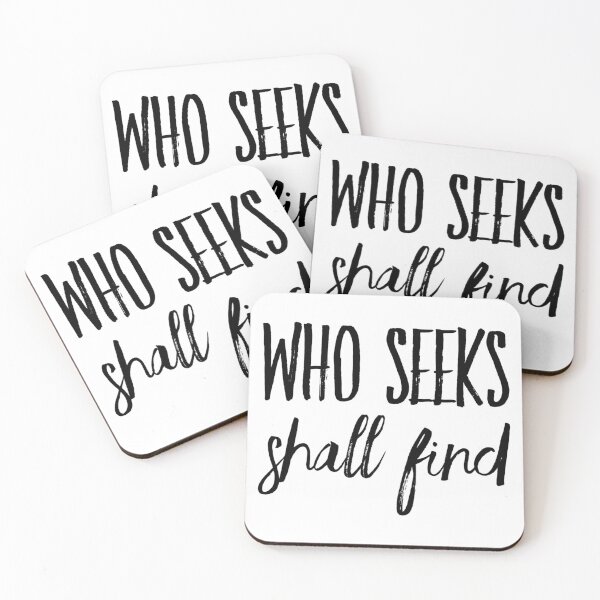 Item preview, Who seeks shall find designed and sold by Kerry Pritchard.