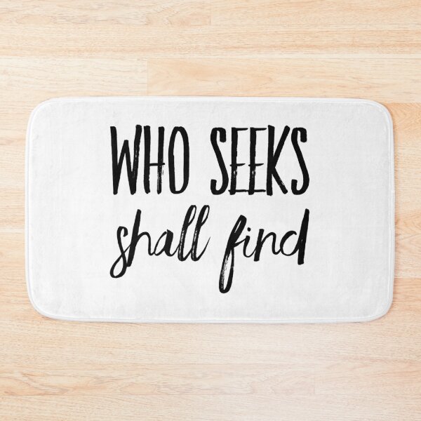 Item preview, Who seeks shall find designed and sold by Kerry Pritchard.