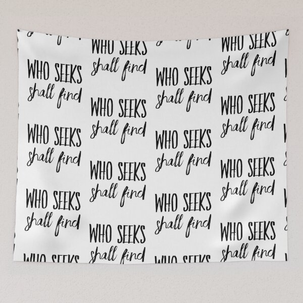 Item preview, Who seeks shall find designed and sold by Kerry Pritchard.