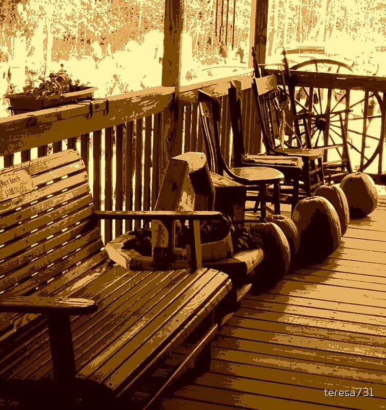 "Autumn Porch" by teresa731 | Redbubble