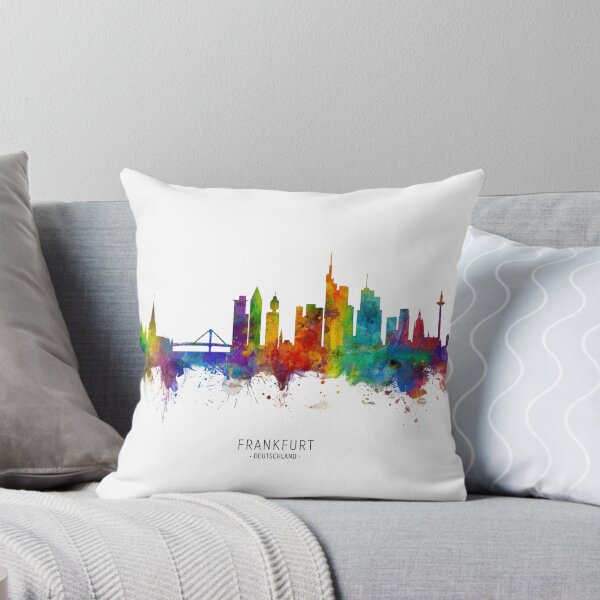 Artikelvorschau, Frankfurt Germany Skyline entworfen und verkauft von ArtPrints.