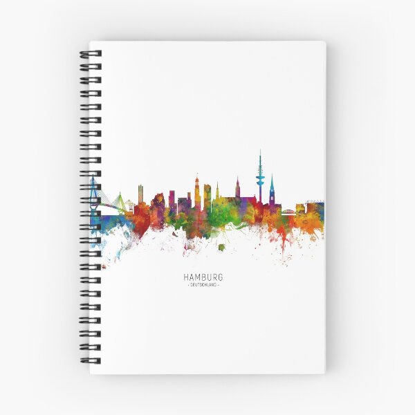 Artikelvorschau, Hamburg Germany Skyline entworfen und verkauft von ArtPrints.