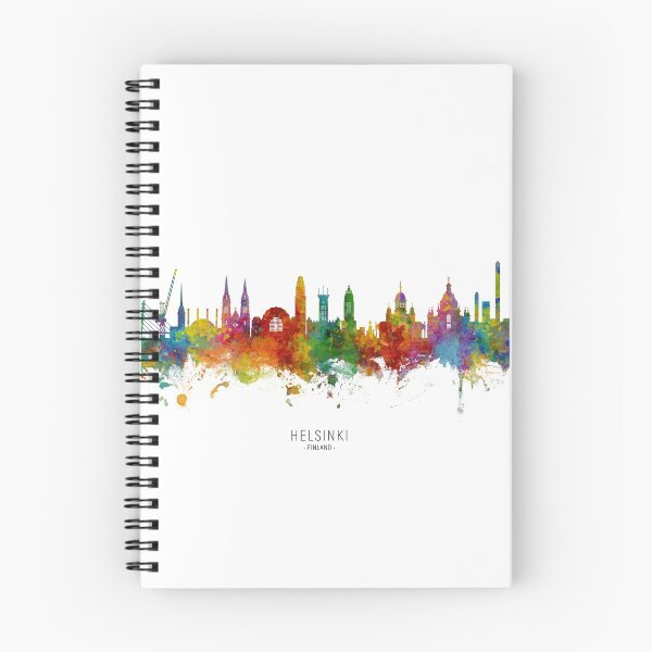 Aperçu de l'œuvre Helsinki Finland Skyline créée et vendue par ArtPrints.