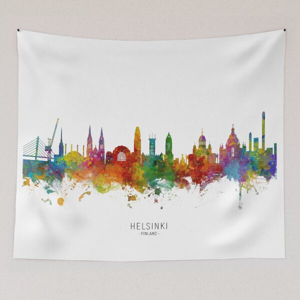 Item preview, Helsinki Finland Skyline designed and sold by ArtPrints.
