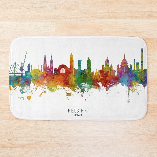 Item preview, Helsinki Finland Skyline designed and sold by ArtPrints.