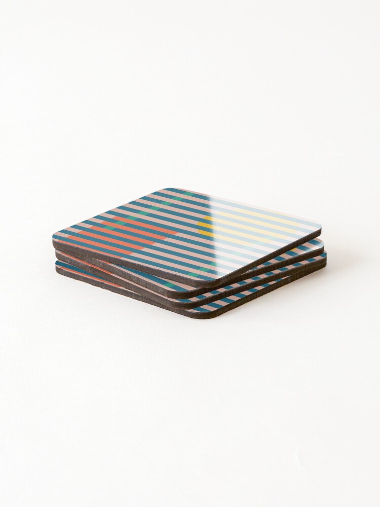 Thumbnail 4 of 5, Coasters (Set of 4), Geometric Pattern Modern designed and sold by hellcom.