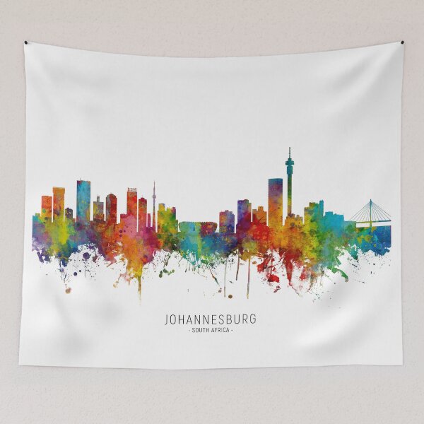 Item preview, Johannesburg South Africa Skyline designed and sold by ArtPrints.
