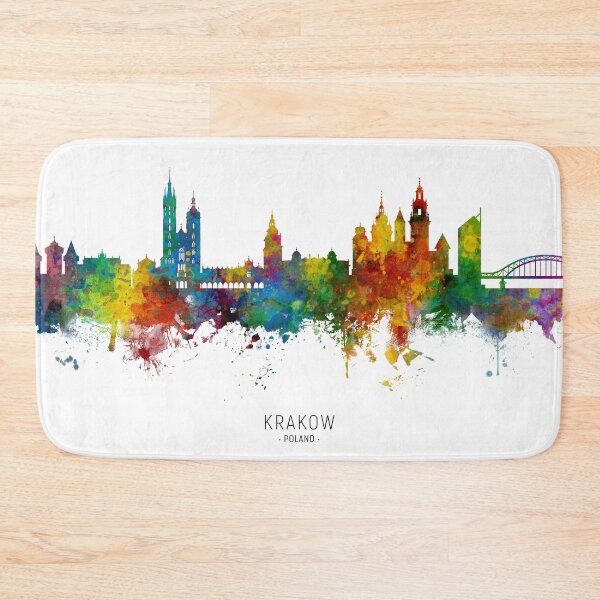 Item preview, Krakow Poland Skyline designed and sold by ArtPrints.