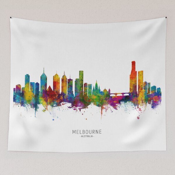 Item preview, Melbourne Australia Skyline designed and sold by ArtPrints.