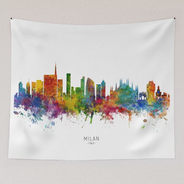 Item preview, Milan Italy Skyline designed and sold by ArtPrints.