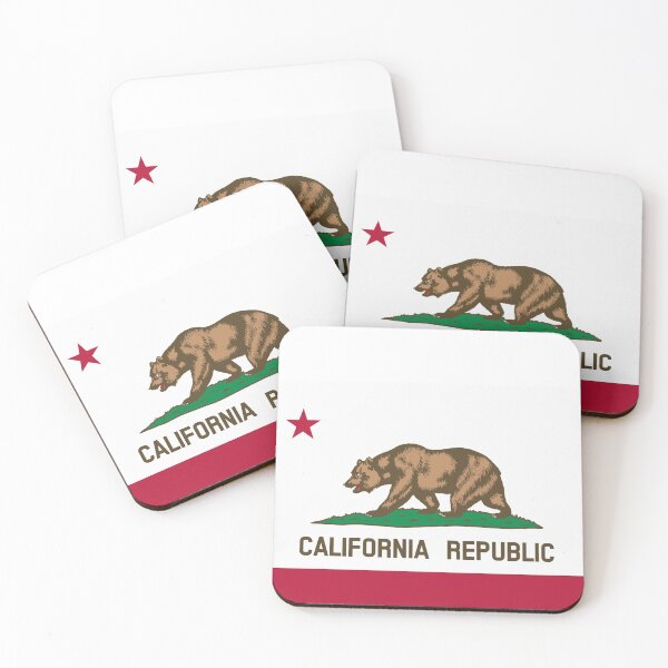 Item preview, California USA State Flag Bedspread Duvet T-Shirt - Californian Sticker designed and sold by deanworld.