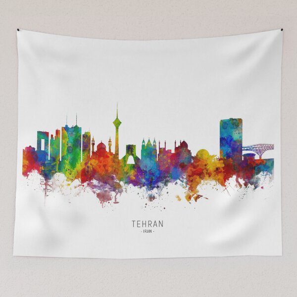 Item preview, Tehran Iran Skyline designed and sold by ArtPrints.