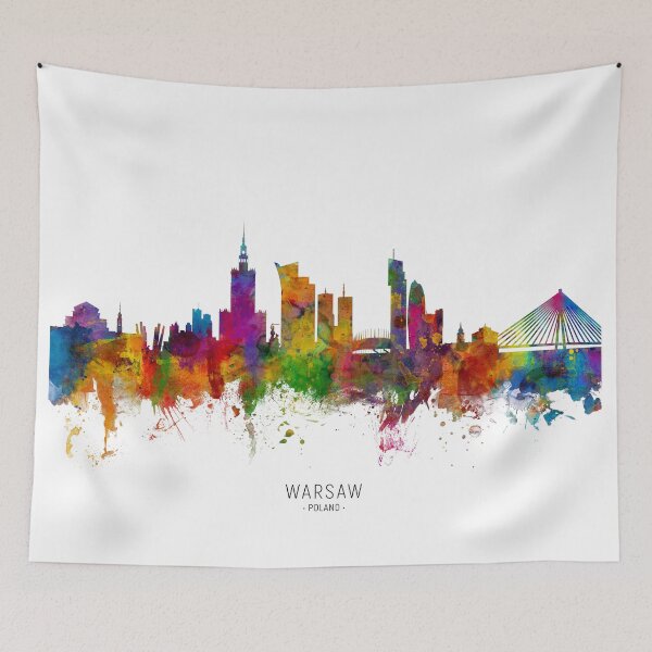 Item preview, Warsaw Poland Skyline designed and sold by ArtPrints.