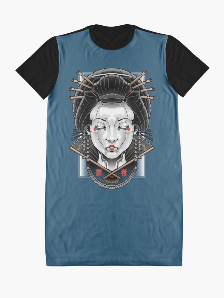 Download "Mecha Geisha" Graphic T-Shirt Dress by BlackoutStore ...