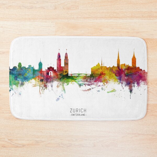Item preview, Zurich Switzerland Skyline designed and sold by ArtPrints.