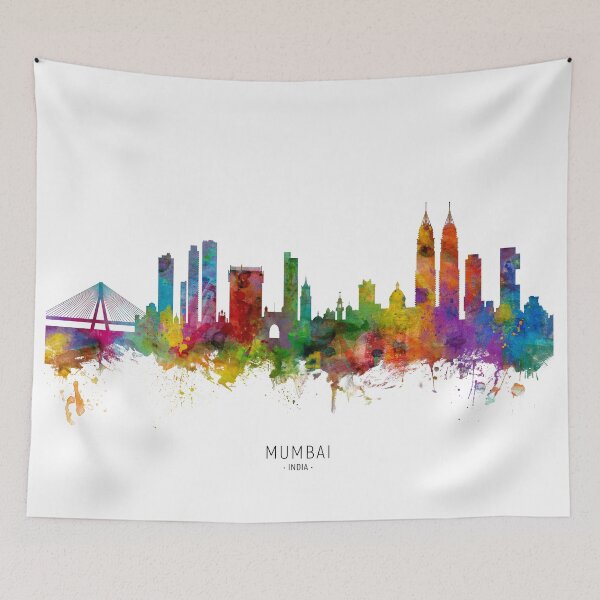 Item preview, Mumbai Skyline India Bombay designed and sold by ArtPrints.