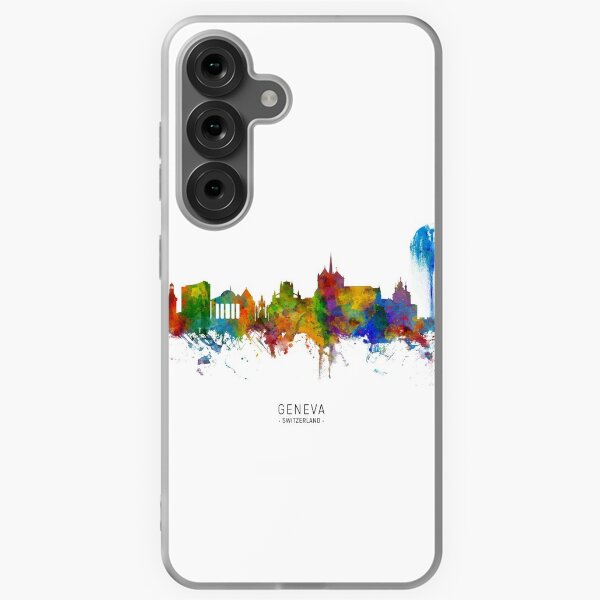 Item preview, Geneva Switzerland Skyline designed and sold by ArtPrints.