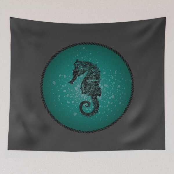 Item preview, Seahorse in Teal Waters designed and sold by blueskiesforme.