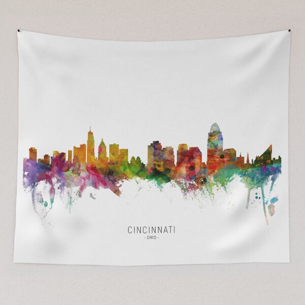Item preview, Cincinnati Ohio Skyline designed and sold by ArtPrints.