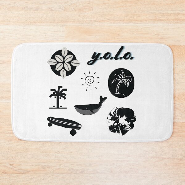 Item preview, Black Summer Palm Tree Fun Sticker Pack designed and sold by The-Goods.