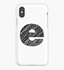 Sketchy Letter Series - Letter E (lowercase) iPhone Case/Skin