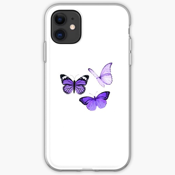 Purple Butterflies iPhone Soft Case