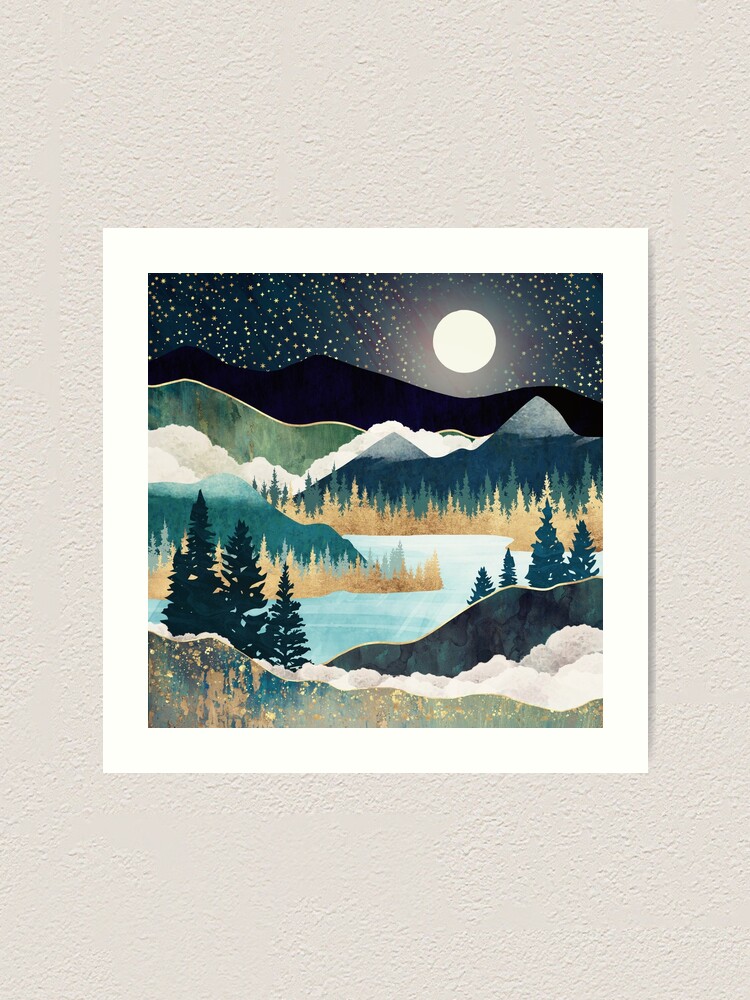 Alternate view of Star Lake Art Print