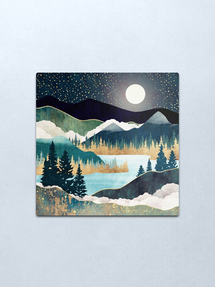 Alternate view of Star Lake Metal Print