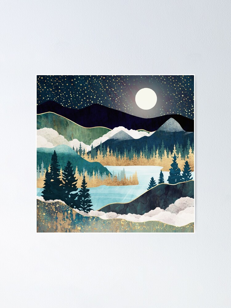 Thumbnail 2 of 3, Poster, Star Lake designed and sold by spacefrogdesign.