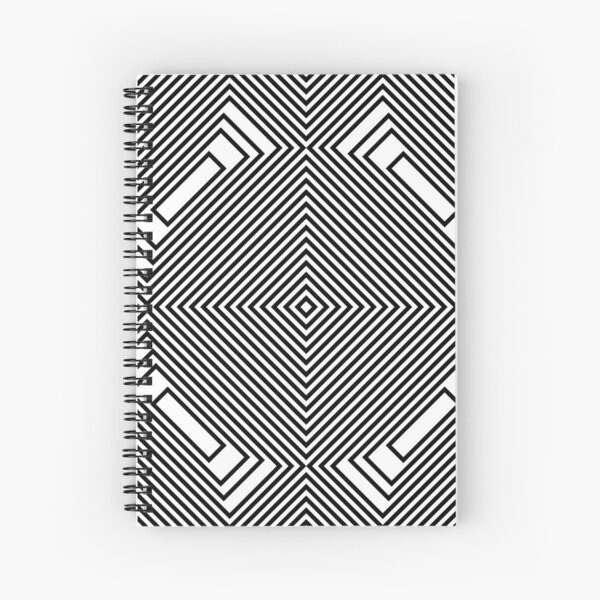 #Psychedelic #Hypnotic #Pattern, Visual #Illusion, Optical Art  Spiral Notebook