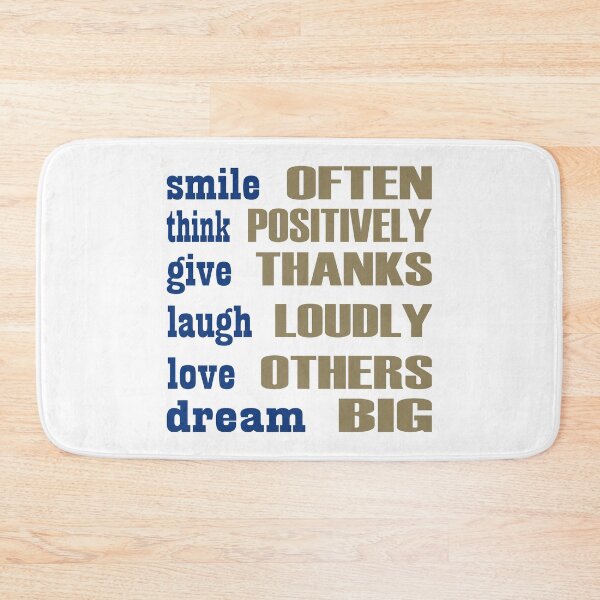 Item preview, Smile often think positively give thanks designed and sold by Hilbert72.
