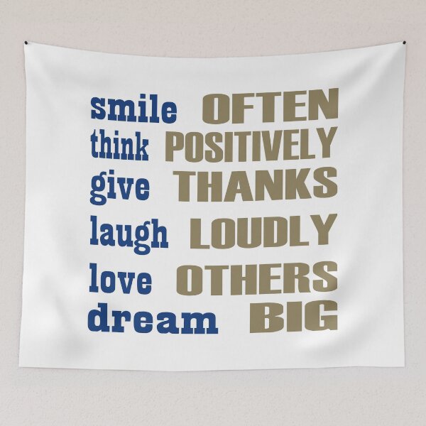 Item preview, Smile often think positively give thanks designed and sold by Hilbert72.