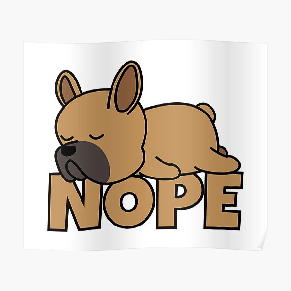 wandbilder franz c3 b6sische bulldogge comic redbubble